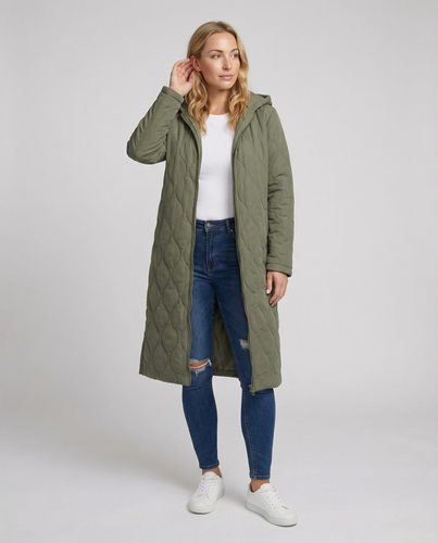 Warmer Gesteppter Daunenmantel Damen