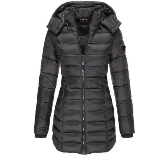 EB | Steppjacke mit Kapuze und Schmalem Schnitt
