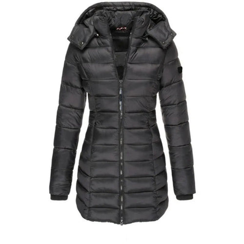EB | Steppjacke mit Kapuze und Schmalem Schnitt