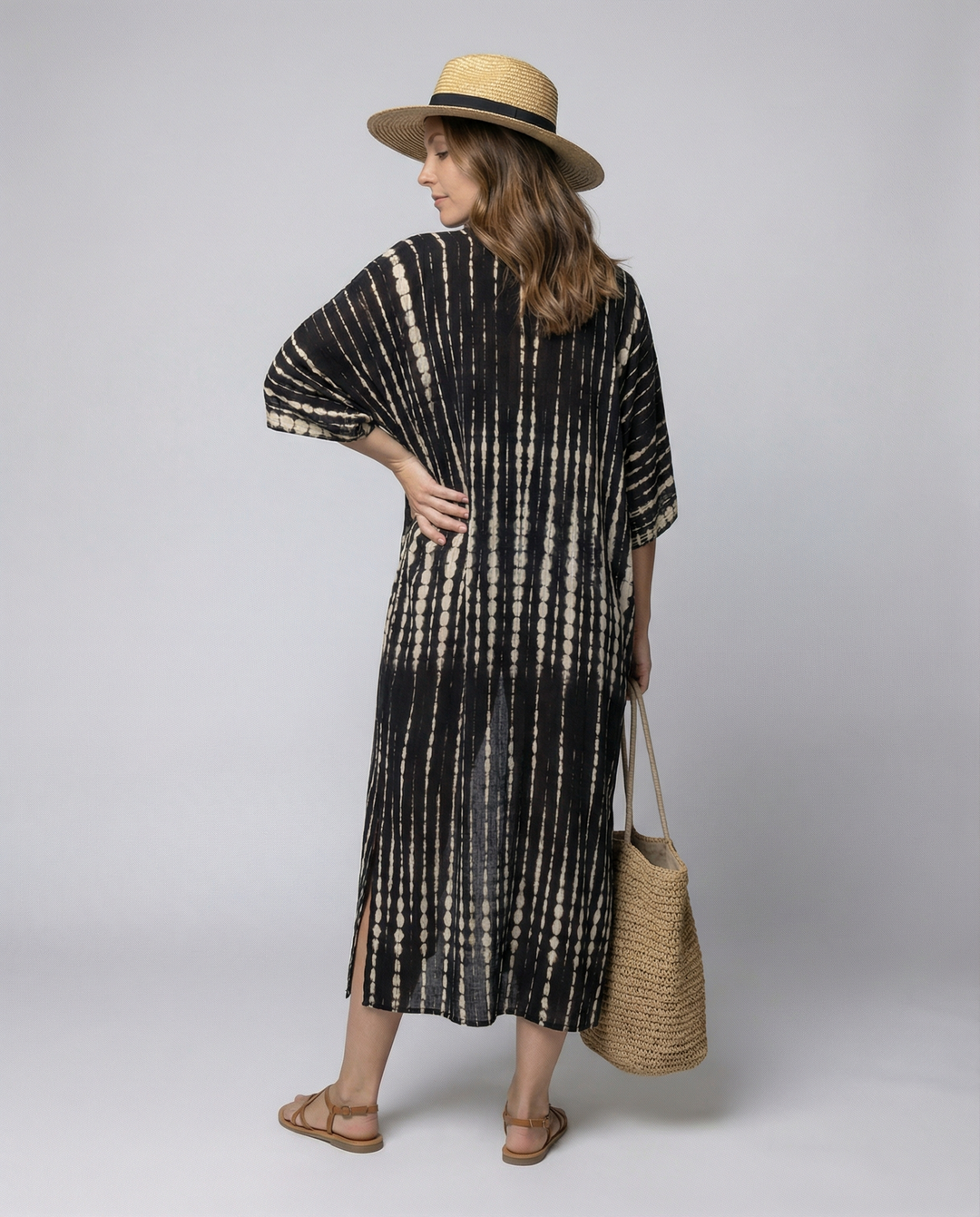 EB | Glamouröse Sonnenschutz Resort Strandkleid Cover Up