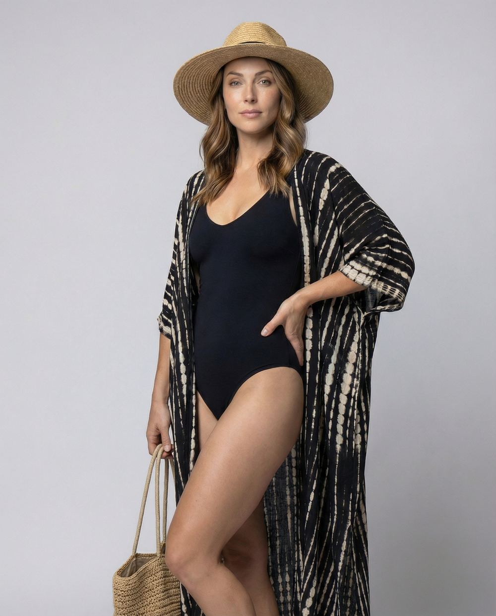 EB | Glamouröse Sonnenschutz Resort Strandkleid Cover Up