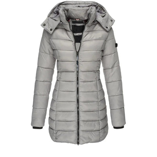 EB | Steppjacke mit Kapuze und Schmalem Schnitt