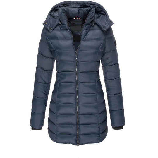 EB | Steppjacke mit Kapuze und Schmalem Schnitt