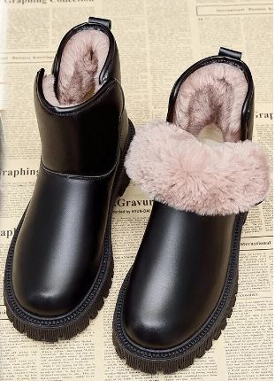 EB | Leder Dicksohlige Baumwollstiefel