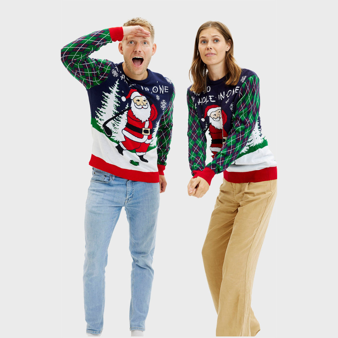 EB | Ho Ho Hole In One Weihnachts-Pullover Damen