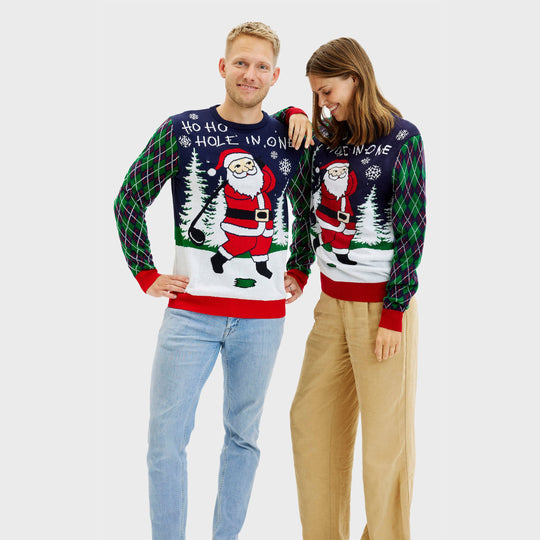 EB | Ho Ho Hole In One Weihnachts-Pullover Damen