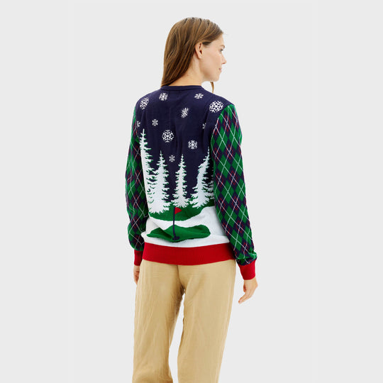 EB | Ho Ho Hole In One Weihnachts-Pullover Damen