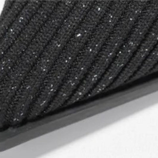 Gestrickte hohe Stiefel mit klobigem Absatz EB