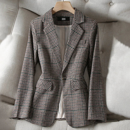 EB | Kariertes Blazer - Jacke für Damen