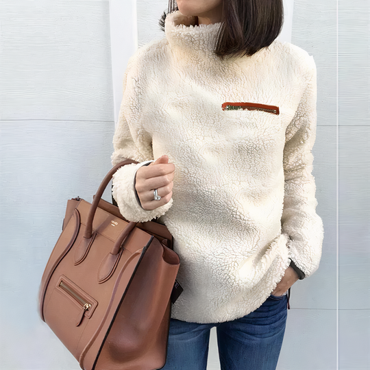 EB | Woll-Rollkragenpullover mit Druck