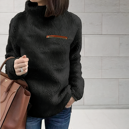 EB | Woll-Rollkragenpullover mit Druck
