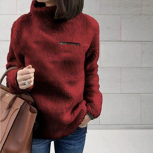 EB | Woll-Rollkragenpullover mit Druck