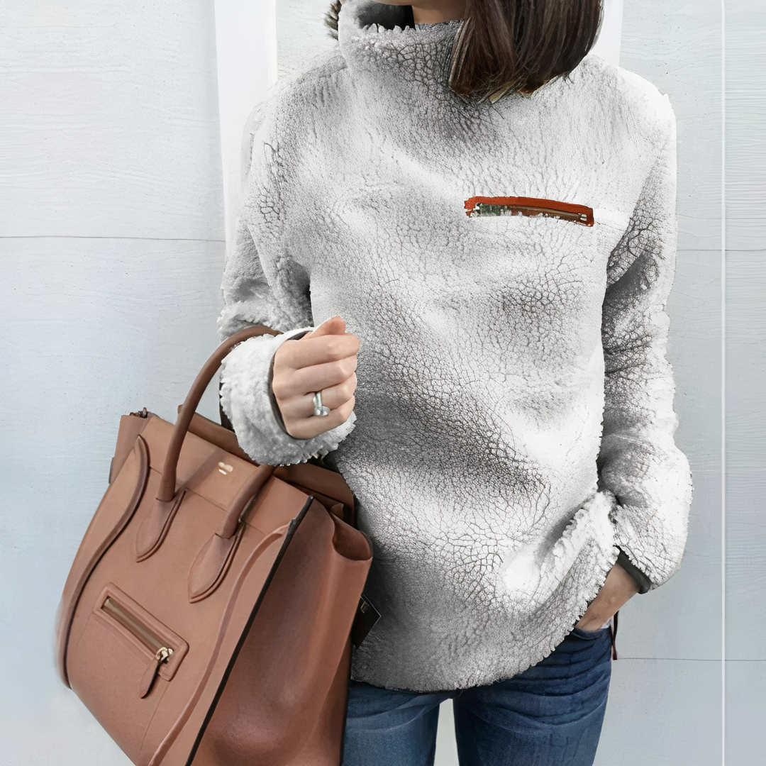 EB | Woll-Rollkragenpullover mit Druck