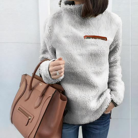 EB | Woll-Rollkragenpullover mit Druck