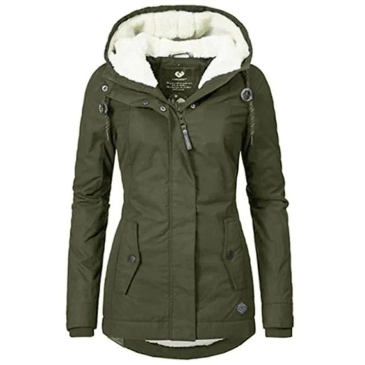 EB | Lang mit Kapuze für Damen Ideal für Den Winter