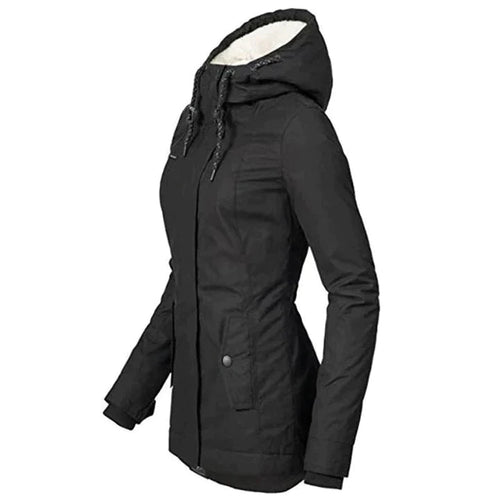 EB | Lang mit Kapuze für Damen Ideal für Den Winter