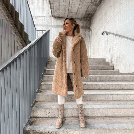 EB | Langer Effekt Pelz für Damen Ideal für Den Winter