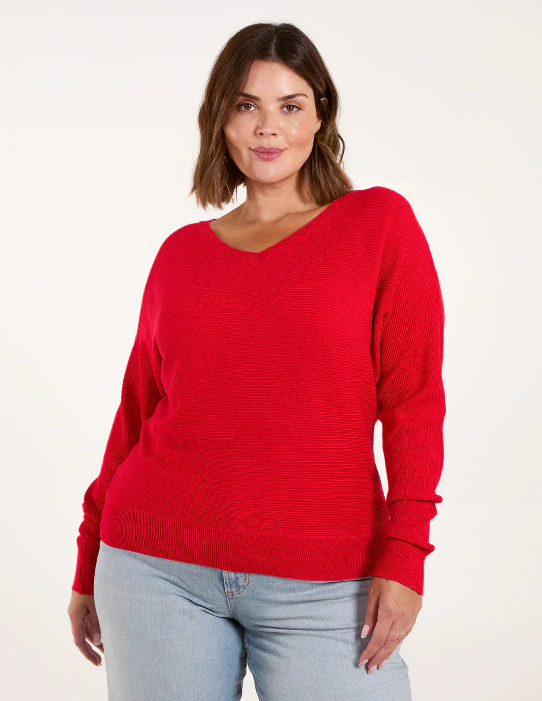 EB | Roter Kapuzen Freizeitpullover