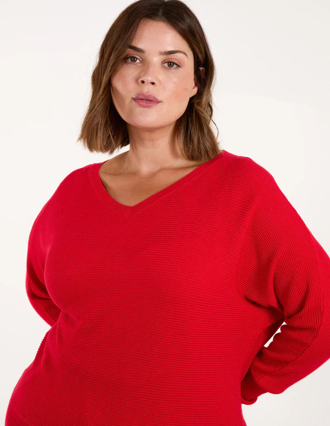 EB | Roter Kapuzen Freizeitpullover