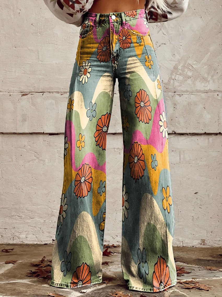 EB | Stylische Jeans mit Blumenmuster
