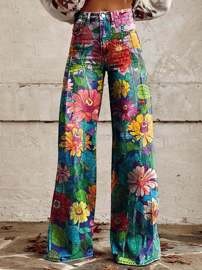 EB | Stylische Jeans mit Blumenmuster