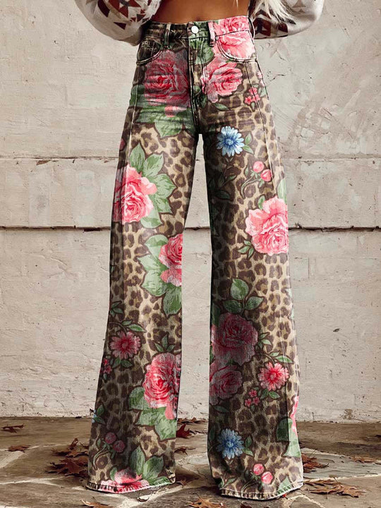 EB | Stylische Jeans mit Blumenmuster