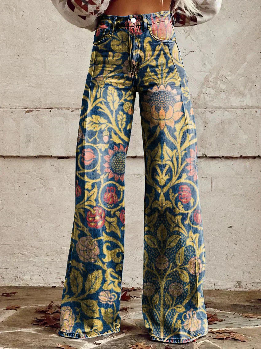 EB | Stylische Jeans mit Blumenmuster