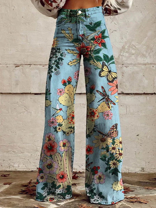 EB | Stylische Jeans mit Blumenmuster