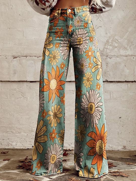 EB | Stylische Jeans mit Blumenmuster