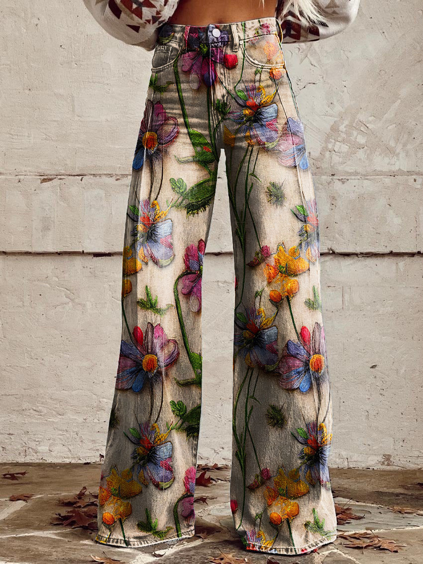 EB | Bunte Vintage-Hose für Damen