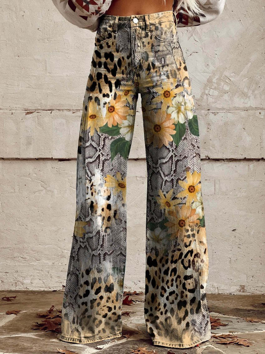 EB | Stylische Jeans mit Blumenmuster