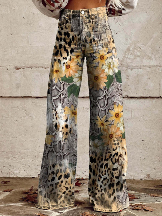 EB | Stylische Jeans mit Blumenmuster