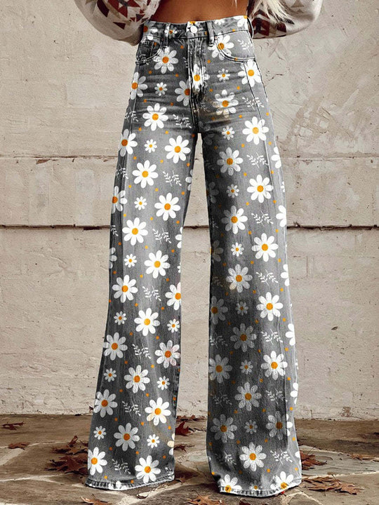 EB | Stylische Jeans mit Blumenmuster