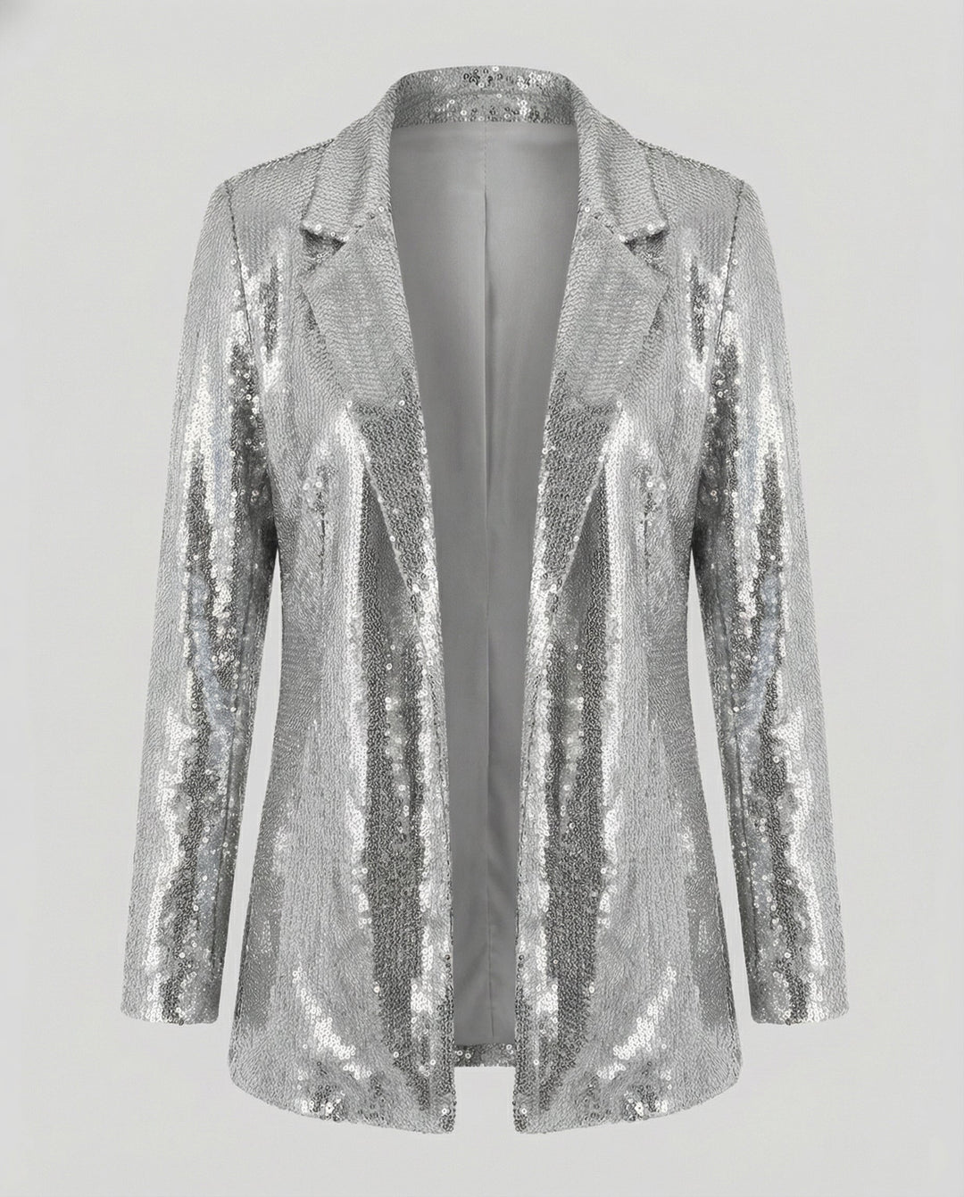 Glamouröser Pailletten Revers Blazer | EB