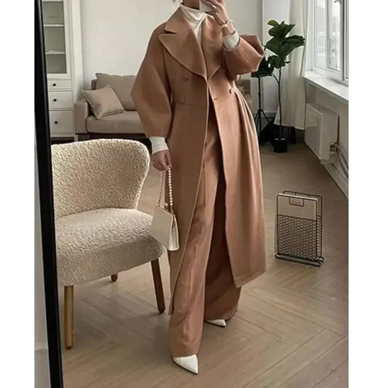 EB | Lange Jacke Klassischer Schnitt Zeitloser Stil