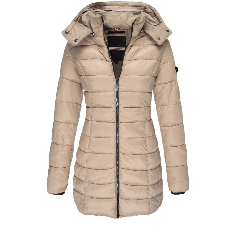 EB | Steppjacke mit Kapuze und Schmalem Schnitt