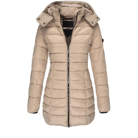 EB | Steppjacke mit Kapuze und Schmalem Schnitt