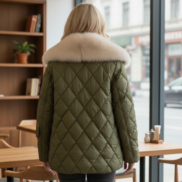 EB | Damenjacke Warm mit Entendaunenfutter Chic
