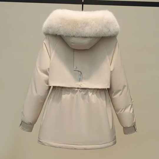 EB | Damen Gesteppte Winterjacke Mit Pelzkragen