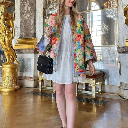 EB | Mode Weinlese Pint Jacke
