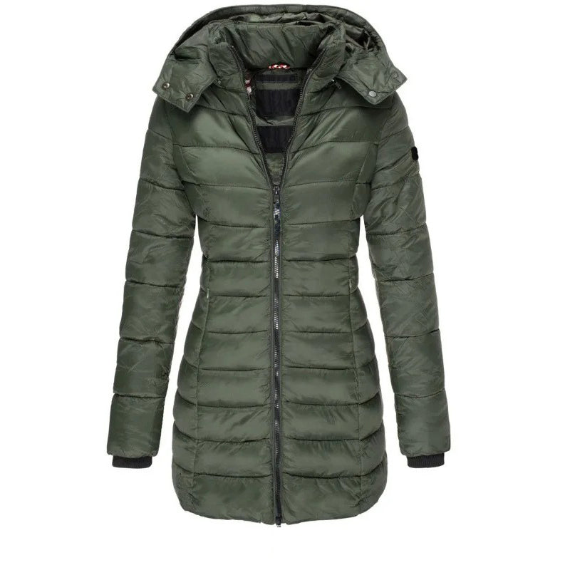EB | Steppjacke mit Kapuze und Schmalem Schnitt