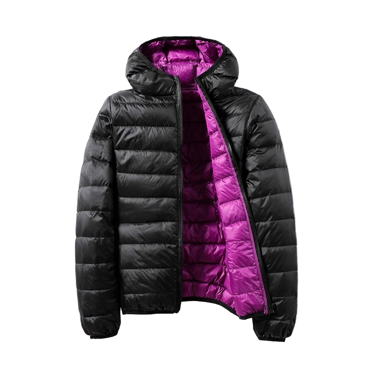 EB | Frauen Leichte Kapuzen Puffer Winterjacke