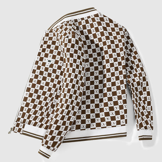 EB | Veneti Retro Schachbrett Bomberjacke