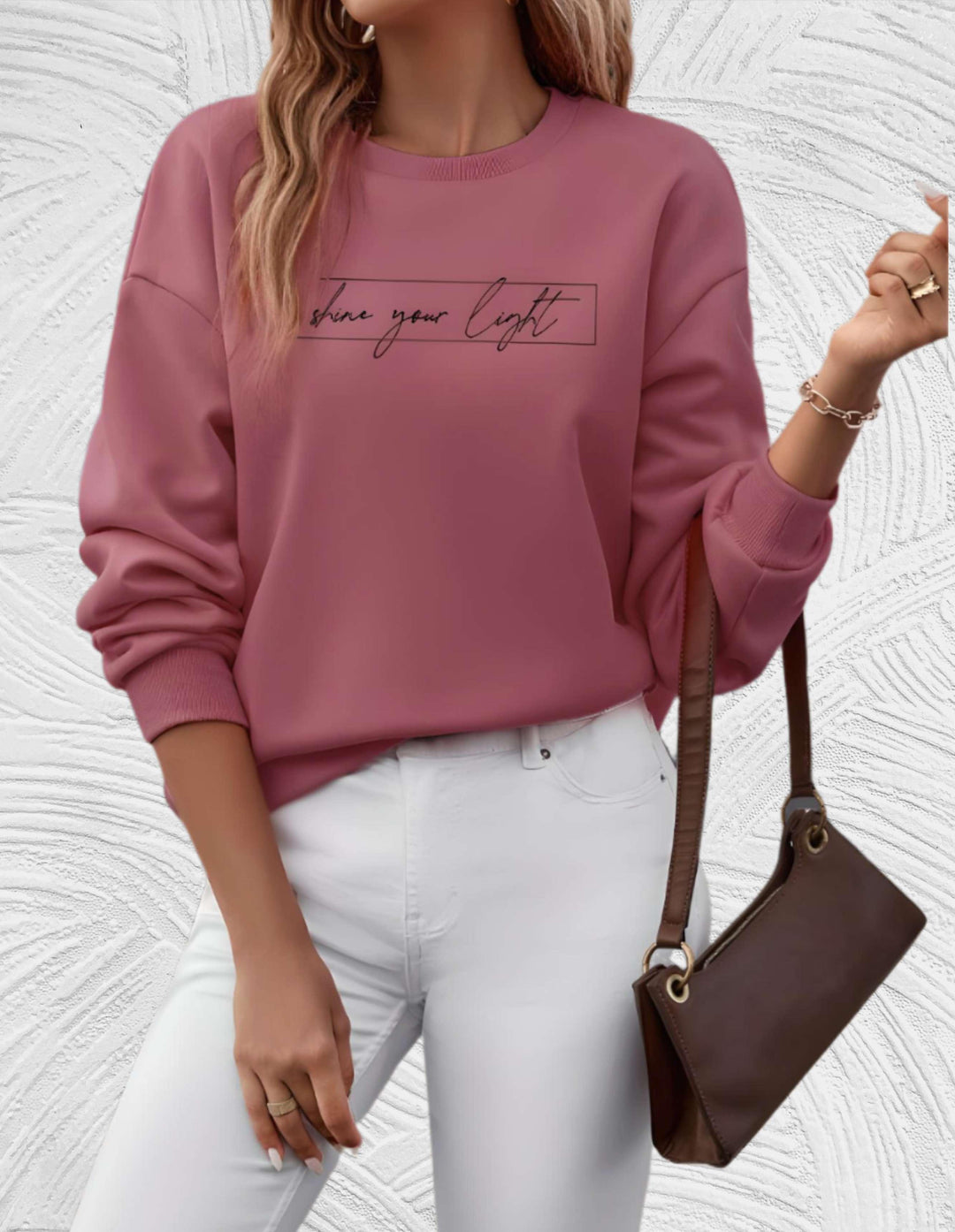 EB | Lässiges Sweatshirt mit Motivierendem Druck