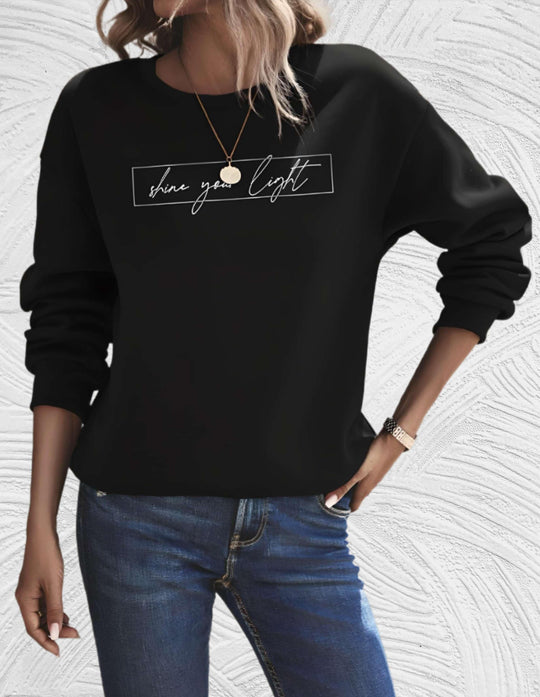 EB | Lässiges Sweatshirt mit Motivierendem Druck