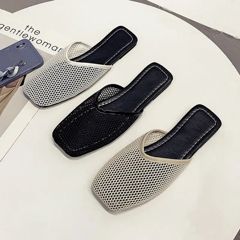 Damen Mesh Hausschuhe mit geschlossener Zehe – Odessa EB