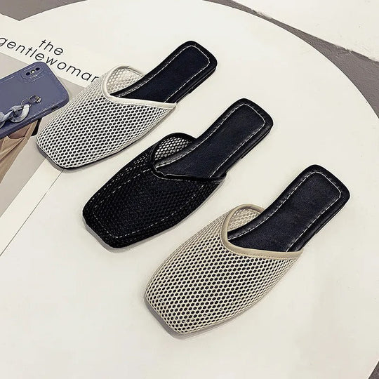 Damen Mesh Hausschuhe mit geschlossener Zehe – Odessa EB