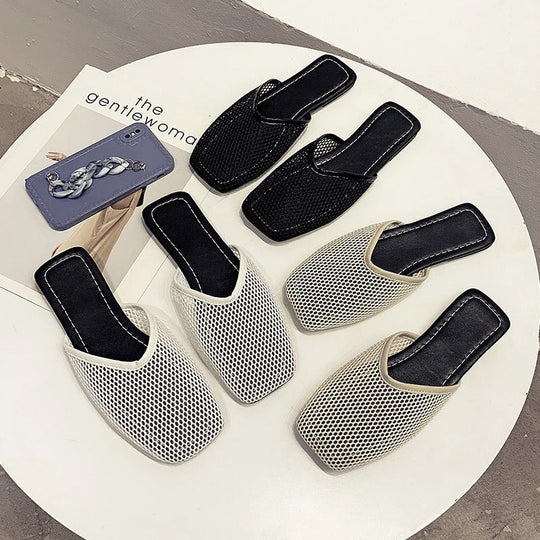 Damen Mesh Hausschuhe mit geschlossener Zehe – Odessa EB