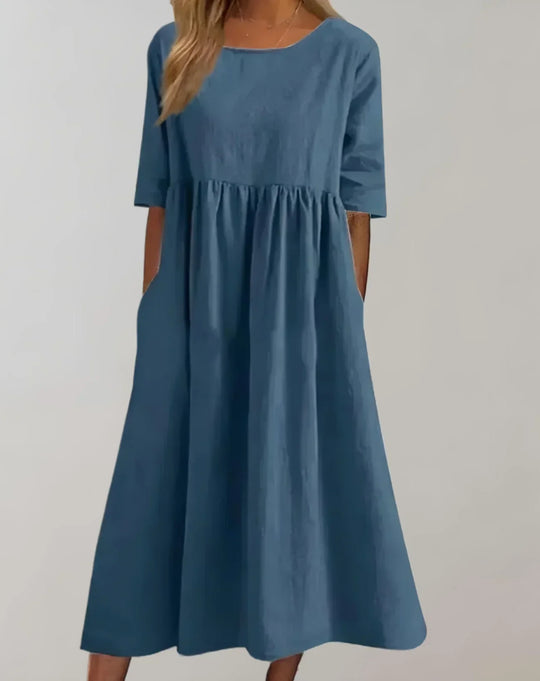 EB | Locker Sitzendes Baumwollkleid