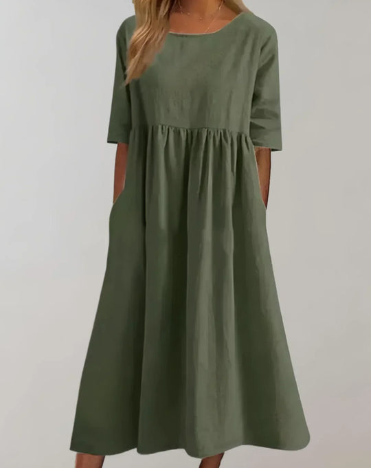 EB | Locker Sitzendes Baumwollkleid